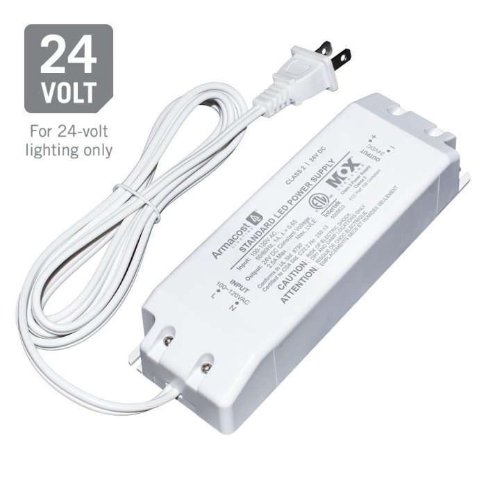 Armacost Lighting 24 VDC Standard Constant Voltage LED Power Supply - 24W / 36W / 60W main product photo