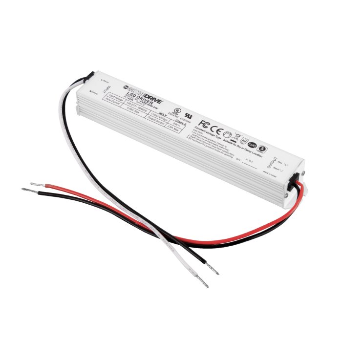 DiodeDrive 60W / 96W 24 VDC Mini Constant Voltage LED Power Supply - Class 2 and Class P - Optional Power Cord main product photo