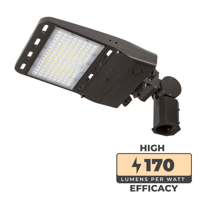 100W LED Parking Lot Area Light - Type III-S Distribution - Optional Photocell - 17,000 Lumens - 250W MH Replacement - 5000K main product photo