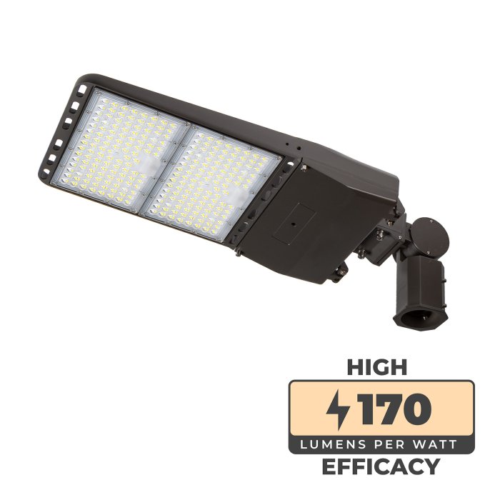 240W LED Parking Lot Area Light - Type III-S Distribution - Optional Photocell - 40,800 Lumens - 750W MH Equivalent - 5000K main product photo