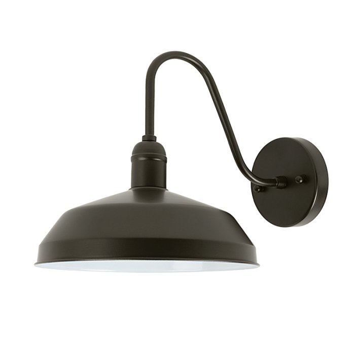 Bronze 9” Shade Gooseneck LED Barn Light - 900 Lumens - 3000K / 4000K main product photo