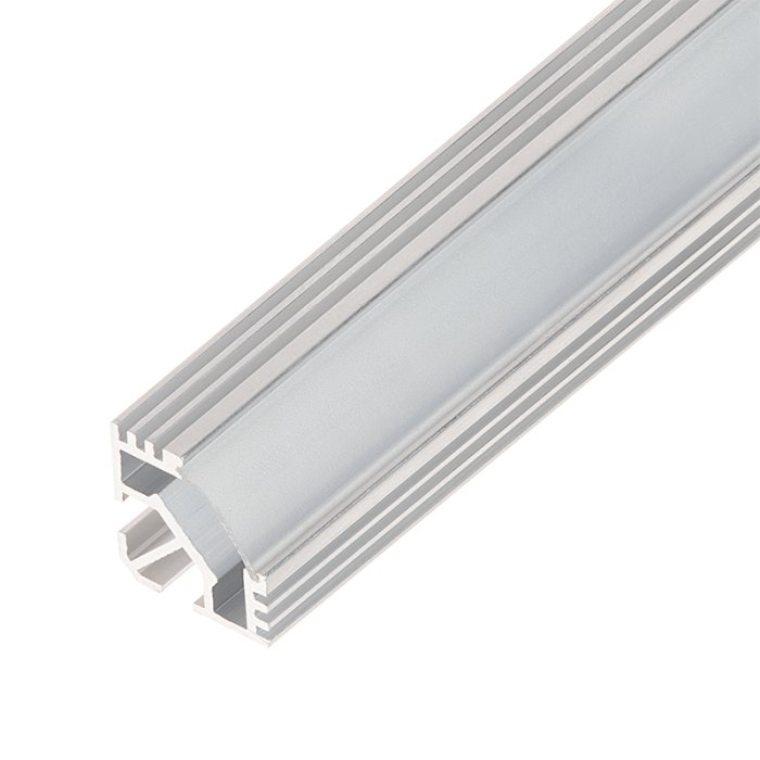 TAN-C5 Aluminum Channel - Corner - For Strips Up To 10mm - Non-Anodized - 1m / 2m main product photo