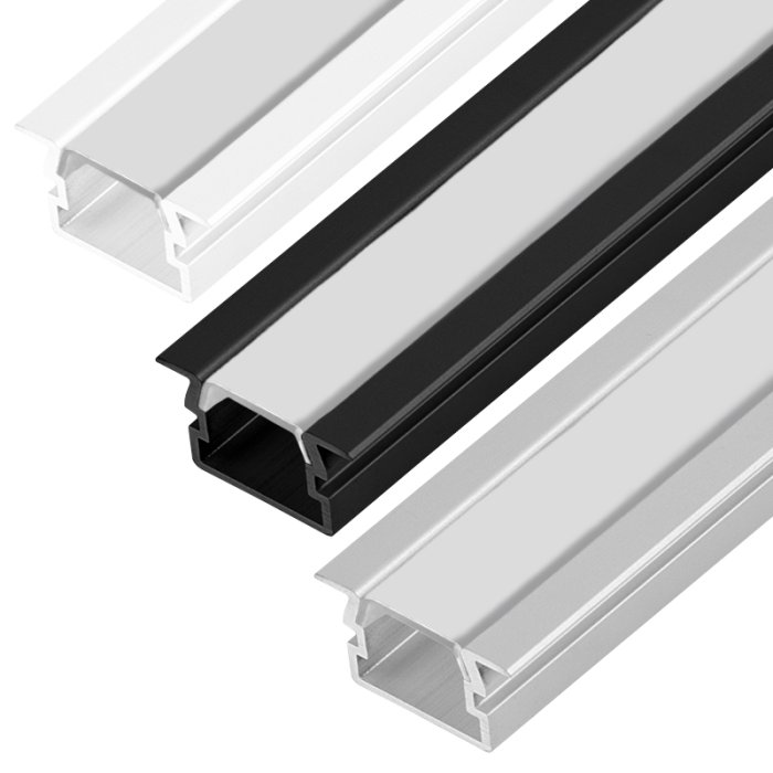 PDS-NK Aluminum Channel - Recessed - For Strips Up To 14mm - 1m / 2m main product photo