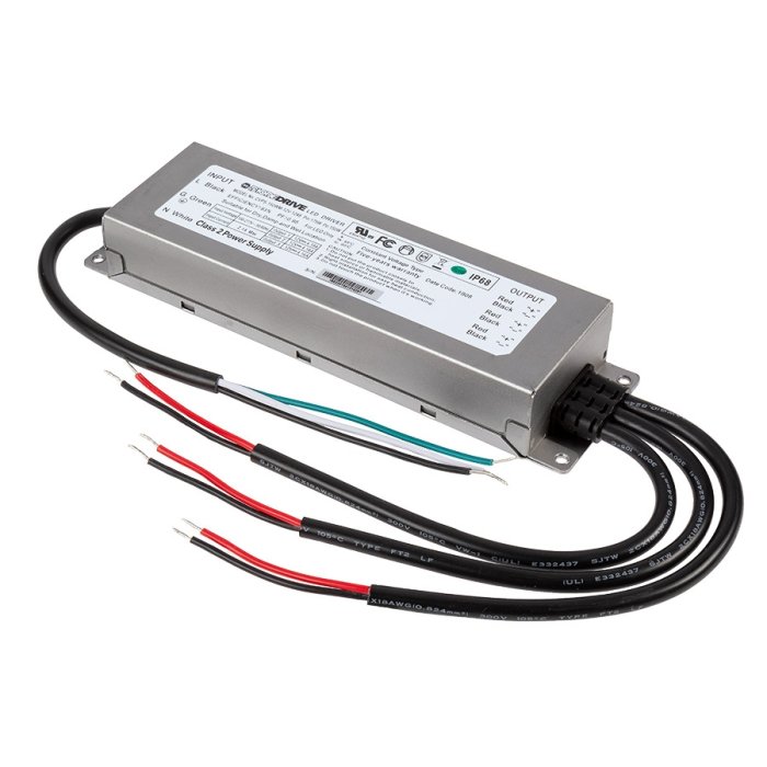 DiodeDrive 12 VDC Enclosed Switching Power Supply - LED Power Supply - Optional Power Cord - 100W main product photo