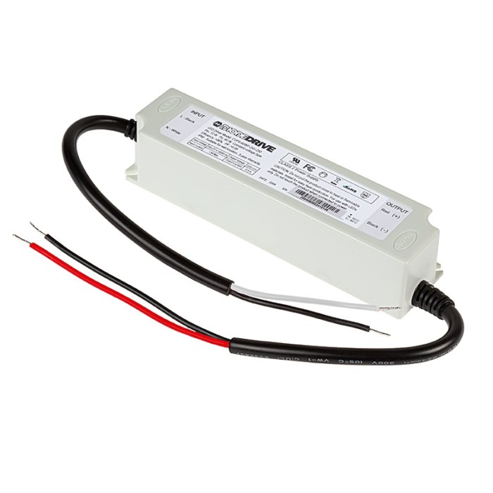 DiodeDrive 24 VDC LED Switching Power Supply - Enclosed Power Supply - Optional Power Cord - 60W / 100W main product photo