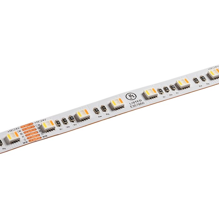 5m RGB+CCT LED Strip Light - 5-in-1 Color-Changing LED Tape Light - 24V - IP20 5m RGB+CCT LED Strip Light - 5-in-1 Color-Changing LED Tape Light - 24V - IP20