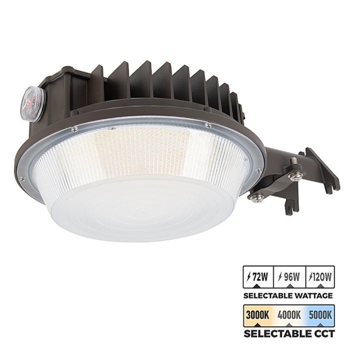 Dusk to Dawn LED Area Light - Selectable Wattage and CCT - Integrated Photocell - 72W / 96W / 120W - 3000K / 4000K / 5000K Dusk to Dawn LED Area Light - Selectable Wattage and CCT - Integrated Photocell - 72W / 96W / 120W - 3000K / 4000K / 5000K