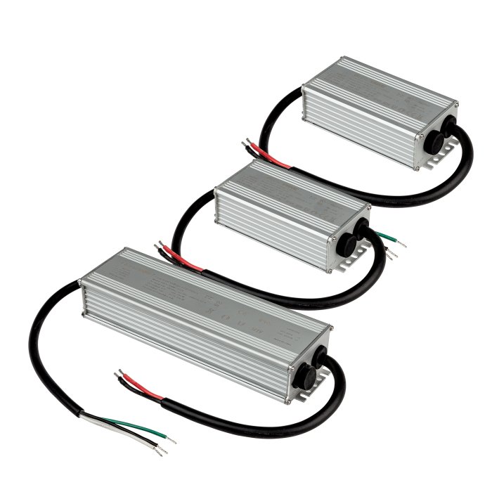 DiodeDrive 60W-320W Selectable Output Voltage LED Power Supply - 12V / 24V DC - Waterproof main product photo