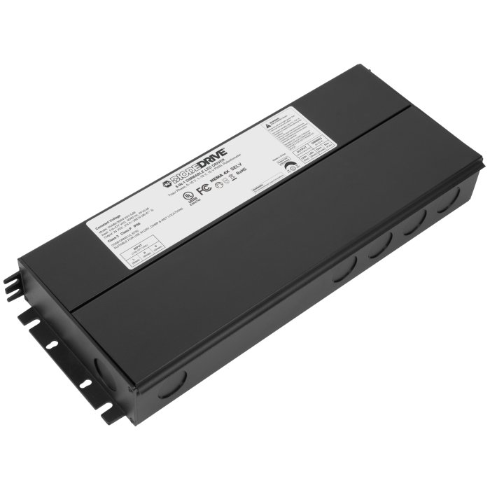 DiodeDrive Constant Voltage Power Supply with Integrated Junction Box - Enclosed - 24 VDC - 288W - Optional Power Cord main product photo