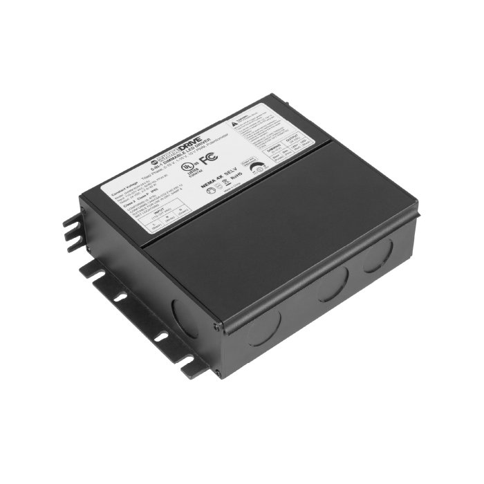 DiodeDrive 5-way Universal Dimmable Constant Voltage LED Power Supply - Enclosed - 24 VDC - 60W / 96W / 200W / 300W - Optional Power Cord main product photo