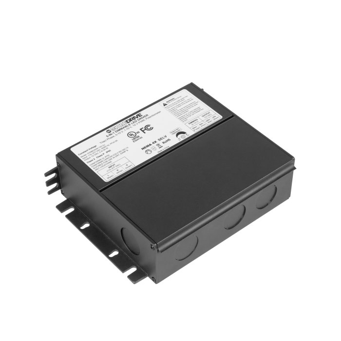 DiodeDrive 5-way Universal Dimmable Constant Voltage LED Power Supply - Enclosed - 12 VDC - 60W / 100W - Optional Power Cord main product photo