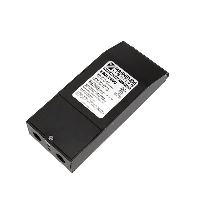 Magnitude Lighting E-Series Listed Constant Voltage TRIAC Dimming Driver - 24 VDC - 20W / 40W / 60W / 75W / 96W - Optional Power Cord main product photo
