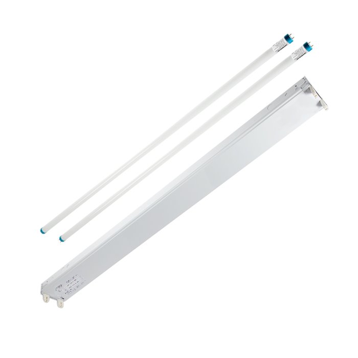 TCP LED T8-Ready General Purpose Strip Light Fixture - 4'- 2-Lamp - Single End - Type B Ballast Bypass main product photo