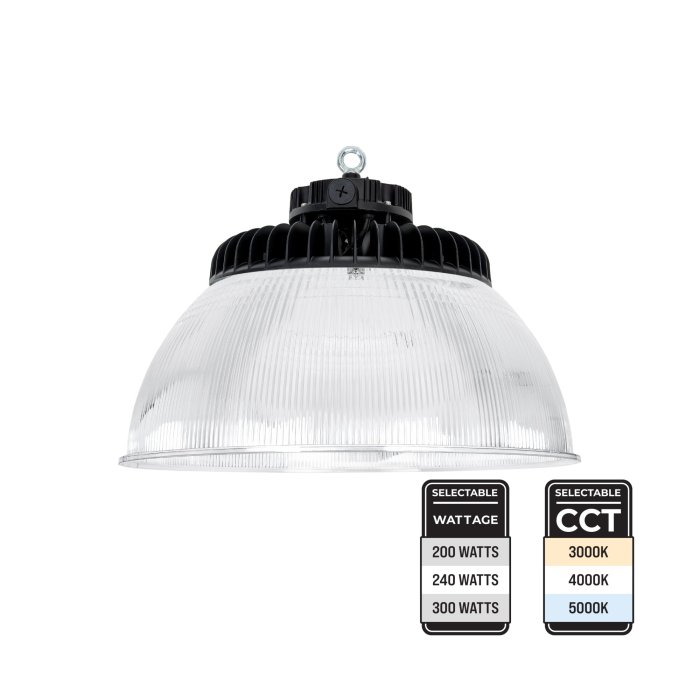 Sensor Ready UFO LED High Bay with Reflector - Up To 48,000 Lumens - Selectable CCT and Wattage - 3000K / 4000K / 5000K - 180 W / 240 W / 300 W - Optional Networked Lighting Controls main product photo