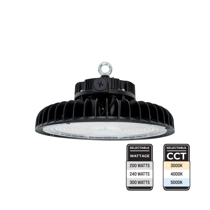 Sensor Ready UFO LED High Bay - Up To 48,000 Lumens - Selectable CCT and Wattage - 3000K / 4000K / 5000K - 180 W / 240 W / 300 W - Optional Networked Lighting Controls main product photo