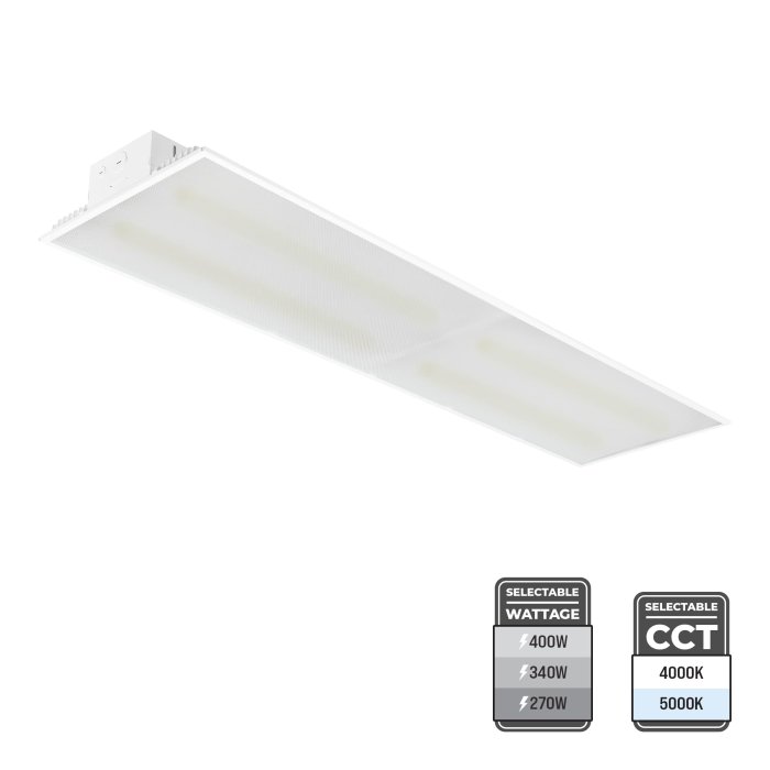 400W Max LED 3ft Linear High Bay - Selectable Wattage and CCT - Up to 1,000W MH Equivalent - Up to 60,000 Lumens
400W Max LED 3ft Linear High Bay - Selectable Wattage and CCT - Up to 1,000W MH Equivalent - Up to 60,000 Lumens