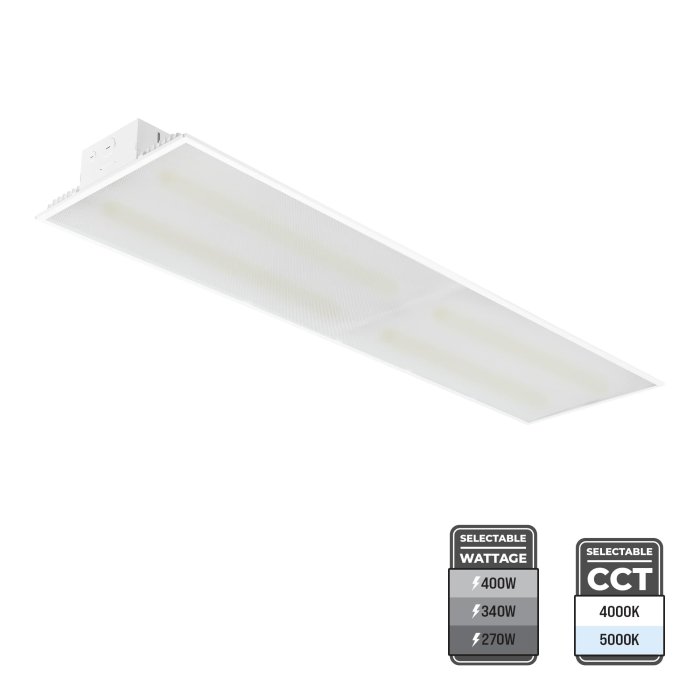 400W Max LED 3ft Linear High Bay - Selectable Wattage and CCT - Up to 1,000W MH Equivalent - Up to 60,000 Lumens
400W Max LED 3ft Linear High Bay - Selectable Wattage and CCT - Up to 1,000W MH Equivalent - Up to 60,000 Lumens