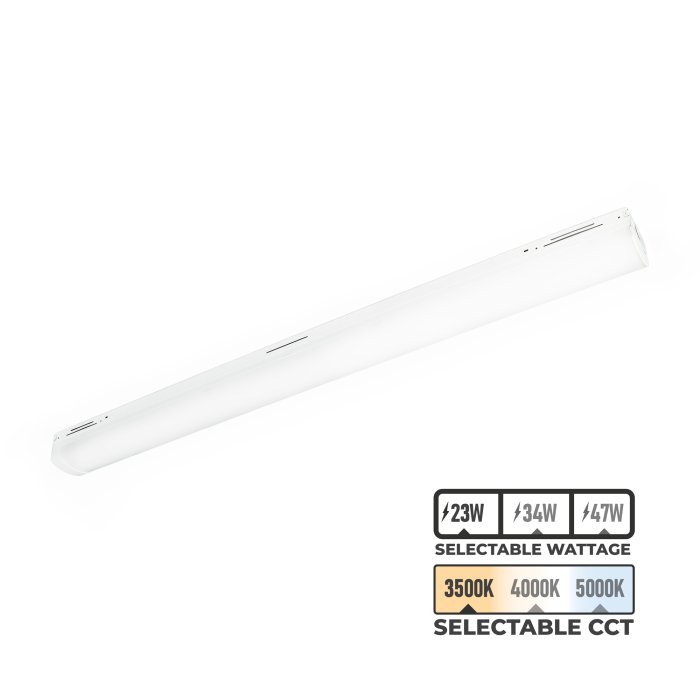 MaxLite 4ft Linear Strip GEN 3 - Control Ready - Selectable Wattage - Selectable CCT - Up To 6,580 Lumens - 23W / 34W / 47W - 3500K / 4000K / 5000K MaxLite 4ft Linear Strip GEN 3 - Control Ready - Selectable Wattage - Selectable CCT - Up To 6,580 Lumens - 23W / 34W / 47W - 3500K / 4000K / 5000K