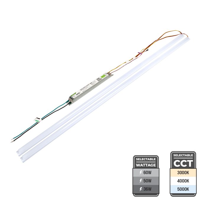 4ft Magnetic LED Retrofit Kit - 2 Light Bars - Selectable Wattage & CCT - Up to 7,200 Lumens - Ballast Bypass - 36W / 50W / 60W - 3000K / 4000K / 5000K 4ft Magnetic LED Retrofit Kit - 2 Light Bars - Selectable Wattage & CCT - Up to 7,200 Lumens - Ballast Bypass - 36W / 50W / 60W - 3000K / 4000K / 5000K