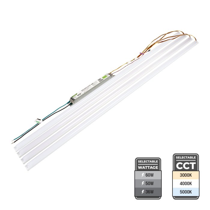 4ft Magnetic LED Retrofit Kit - 4 Light Bars - Selectable Wattage & CCT - Up to 7,200 Lumens - Ballast Bypass - 36W / 50W / 60W - 3000K / 4000K / 5000K 4ft Magnetic LED Retrofit Kit - 4 Light Bars - Selectable Wattage & CCT - Up to 7,200 Lumens - Ballast Bypass - 36W / 50W / 60W - 3000K / 4000K / 5000K