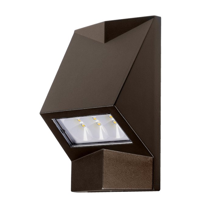 6W Bronze Architectural LED Wall Sconce - 60W Equivalent - 600 Lumens - 4000K 6W Bronze Architectural LED Wall Sconce - 60W Equivalent - 600 Lumens - 4000K