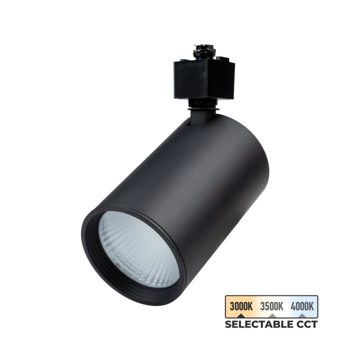 Nora Lighting -Jason PS 20W LED Halo Track Light Head - 1,450 Lumens - Black - Flood / Narrow Flood main product photo
