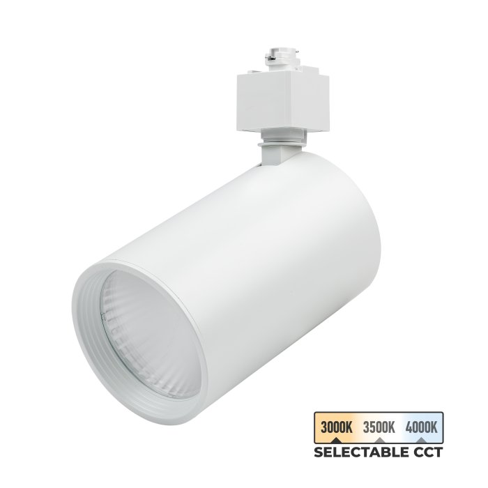Nora Lighting - Jason PS 20W LED Halo Track Light Head - 1,450 Lumens - White - Flood / Narrow Flood main product photo