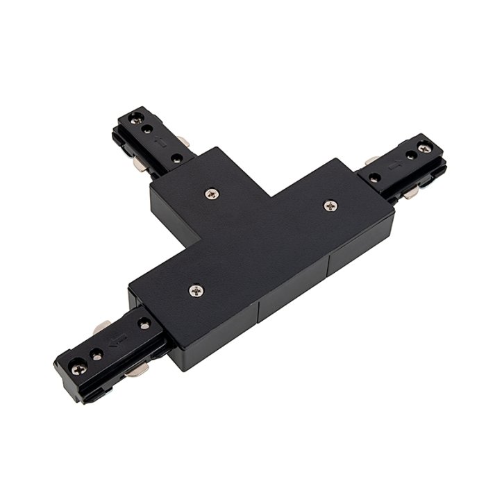 Black T-Connector - Halo Track - 120 VAC Black T-Connector - Halo Track - 120 VAC