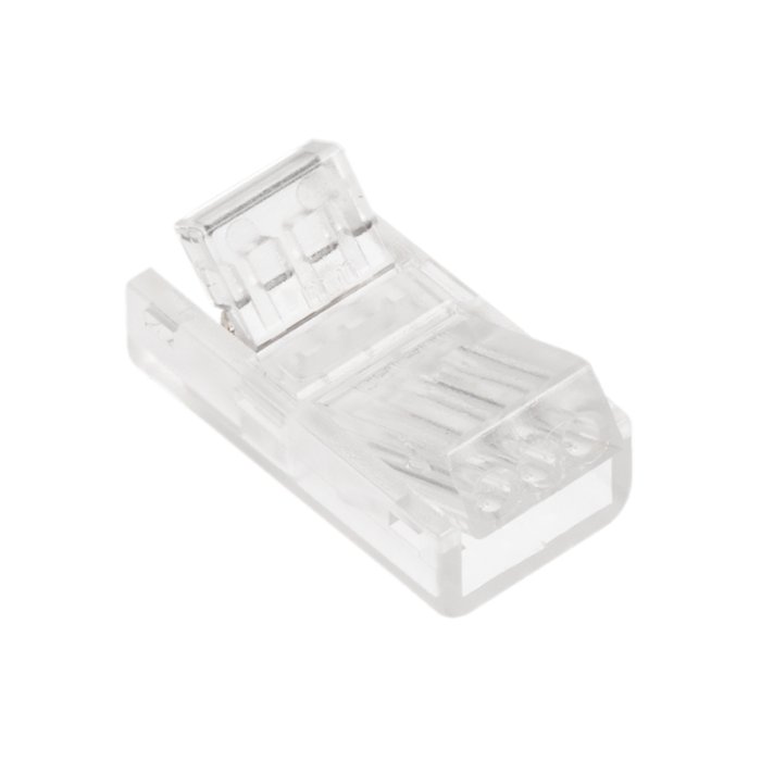 Solderless Clamp-On LED Strip Light to Pigtail Adaptor - 10mm Tunable White Strips - 22AWG Solderless Clamp-On LED Strip Light to Pigtail Adaptor - 10mm Tunable White Strips - 22AWG