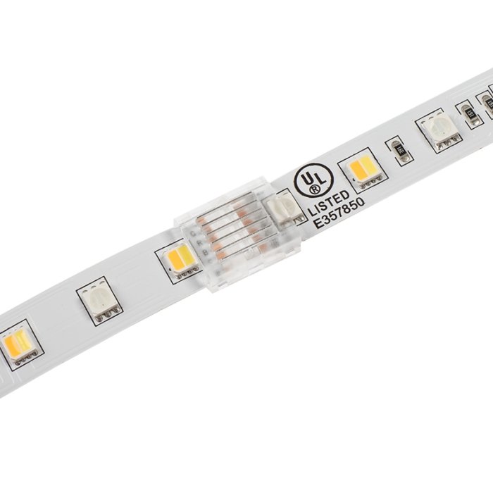 Solderless Clamp-On Butt Connector - 12mm RGB + CCT LED Strip Lights Solderless Clamp-On Butt Connector - 12mm RGB + CCT LED Strip Lights