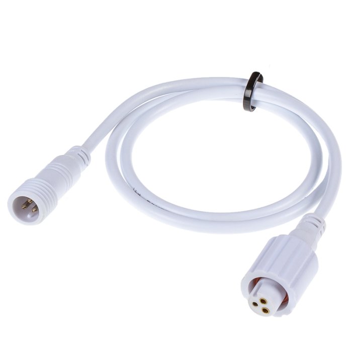CCT Tunable White Jumper Cable - 0.5m - Male to Female Connector - STW Series Compatible - Waterproof CCT Tunable White Jumper Cable - 0.5m - Male to Female Connector - STW Series Compatible - Waterproof