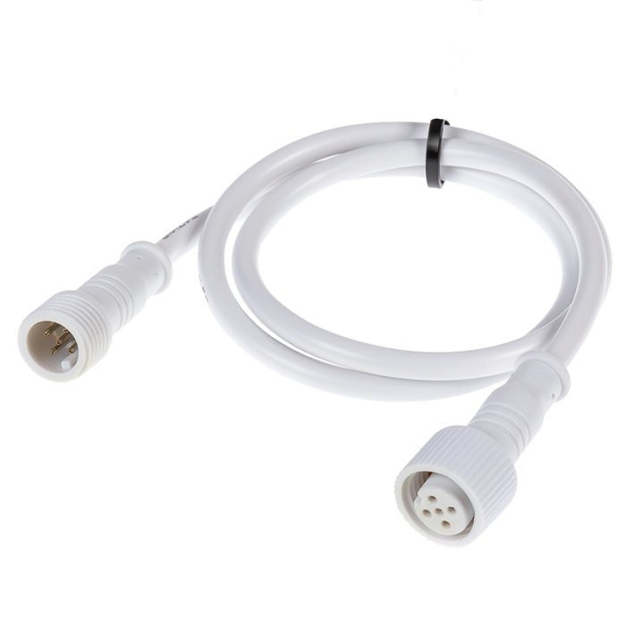 RGBW and RGB+W Jumper Cable - 0.5m - Male to Female Connector - STW Series Compatible - Waterproof RGBW and RGB+W Jumper Cable - 0.5m - Male to Female Connector - STW Series Compatible - Waterproof