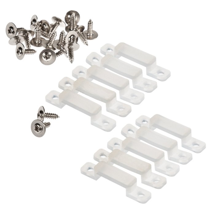12mm Silicone Mounting Clip and Screws for STW Series Waterproof Strip Lights 12mm Silicone Mounting Clip and Screws for STW Series Waterproof Strip Lights