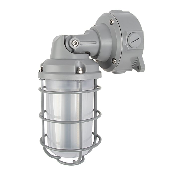 20W Vapor Tight LED Jelly Jar Light - 2,200 Lumens - Caged Wall / Ceiling Light - 5000K main product photo