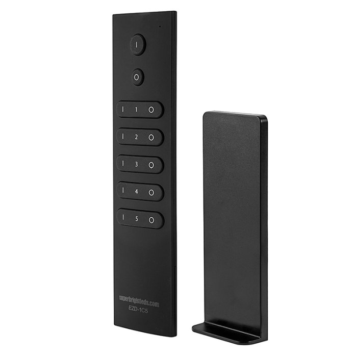 Wireless Single Color LED Dimmer Remote w/ Magnetic Remote Dock for EZ Dimmer Controller Wireless Single Color LED Dimmer Remote w/ Magnetic Remote Dock for EZ Dimmer Controller