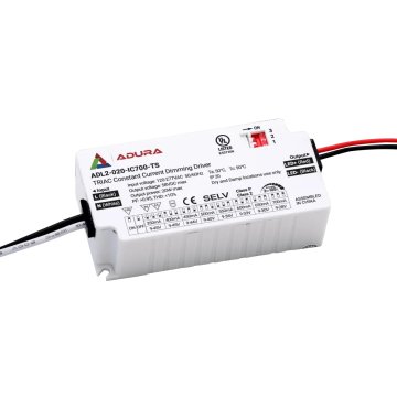 Adura 20W Selectable Constant Current LED Driver - TRIAC Dimmable - 350mA-700mA - 9-45 VDC