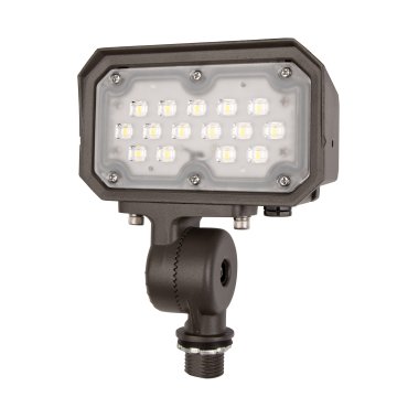Front view of 15W LED Flood Light - Knuckle Mount - 70W MH Equivalent - 1,950 Lumens - 5000K