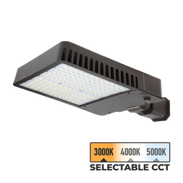 MaxLite Slim Area Light - Control Ready - 200W - Selectable CCT - 750W MH Equivalent - 3000K / 4000K / 5000K