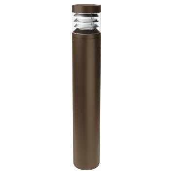                             25 Watt LED Round 39.5 inch Bollard - Flat Top with Louvers - 70 Metal Halide Equivalent - 1,850 Lumens - 3000K / 4000K / 5000K 
                        