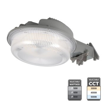 MaxLite Dusk-to-Dawn Barn Light - Wattage and CCT Selectable - 175W HID Equivalent - Included Photocell - Up to 7,850 Lumens                            
                        
