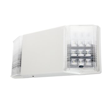 LED  Emergency Light - Wall Mount / Ceiling Mount - Fixed Light Heads -  White