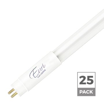 Euri Lighting 24W LED Hybrid T5 Tube - Universal Type A + B - 3,200 Lumens - 4000K - 25 Pack