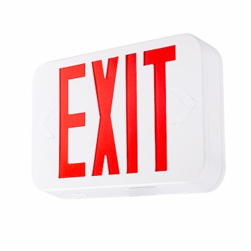 Red MaxLite Exit Light with emergency battery backup