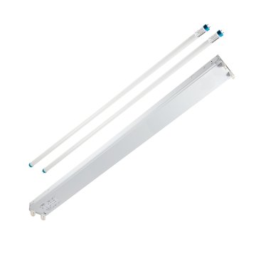 TCP LED T8-Ready General Purpose Strip Light Fixture - 4'- 2-Lamp - Single End - Type B Ballast Bypass