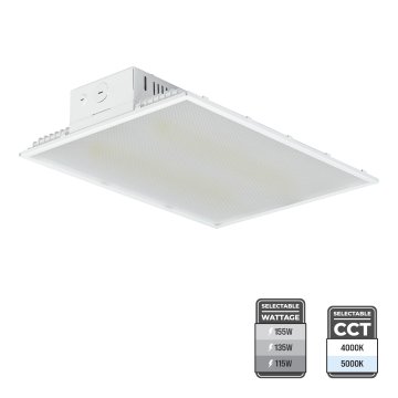 155W Max LED 1ft Linear High Bay - Selectable Wattage and CCT - Up to 400W MH Equivalent - Up to 23,250 Lumens                            
                        