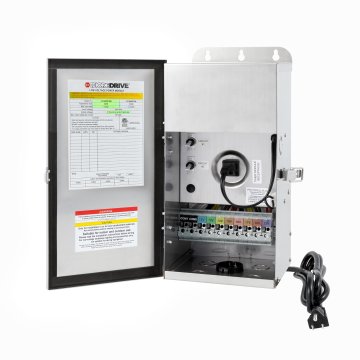 DiodeDrive 600W Low-Voltage Stainless Steel Landscape Transformer - Multi-Tap 12V-18V and 22V Outputs - Optional Photocell