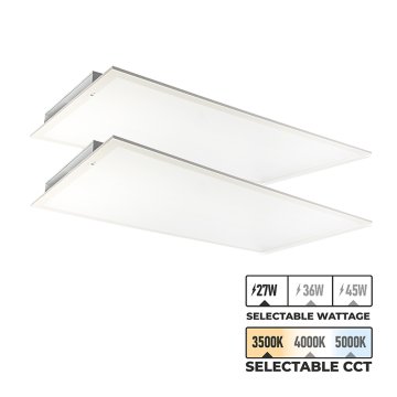 FlatMax 2X4 Flat Light LED Panel - Selectable Wattage and CCT - Dimmable - Up To 5,200 Lumens - 3500K / 4000K / 5000K