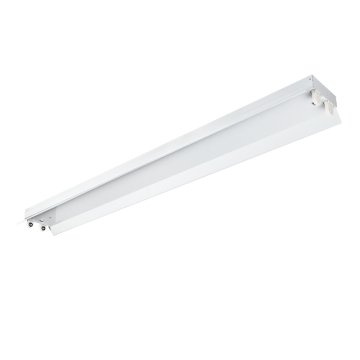 4ft LED Strip Light Fixture with Reflector - 2 Lamp T8 Bulbs - LED Ready - Single Ended - Fixture Only