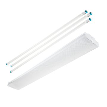 4ft LED Strip Light Fixture With Diffuser Lens - 54W - 6900 Lumens - 4000K / 5000K                            
                        