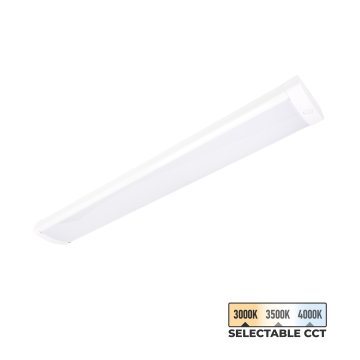 Day-Brite 4 ft. LED Wraparound Light - 34 W - Selectable CCT - 4,000 Lumens
